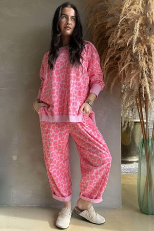 Lagen Zanzibar Chill Sweatshirt Rose & Hot Pink